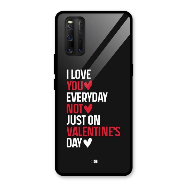 I Love You Everyday Glass Back Case for Vivo iQOO 3
