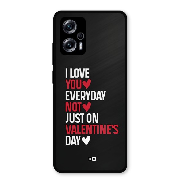 I Love You Everyday Metal Back Case for Redmi K50i