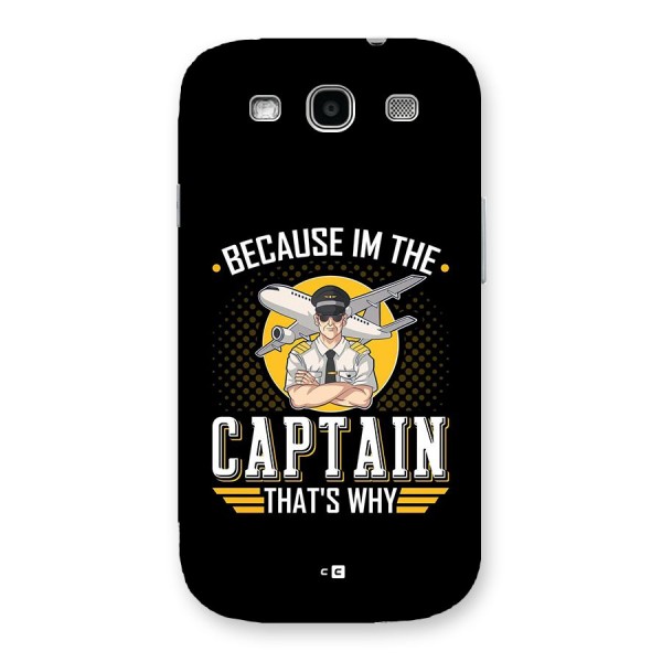 I M Captain Back Case for Galaxy S3