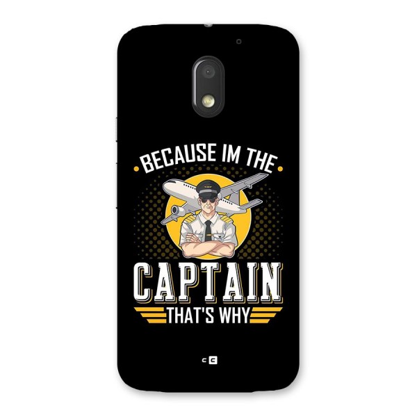 I M Captain Back Case for Moto E3 Power