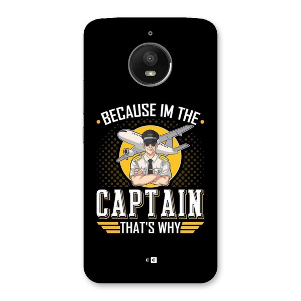 I M Captain Back Case for Moto E4 Plus