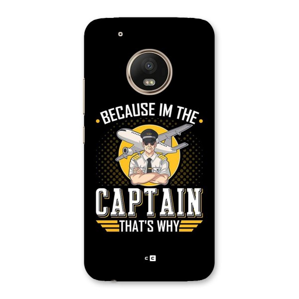 I M Captain Back Case for Moto G5 Plus