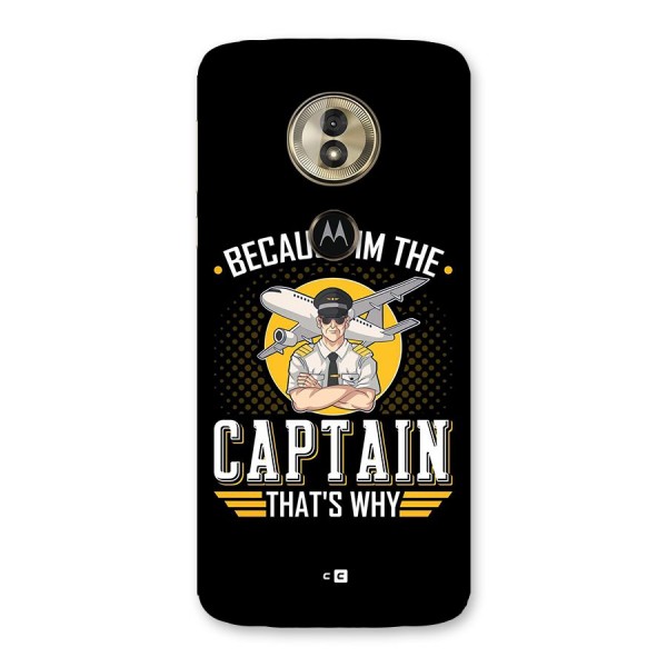 I M Captain Back Case for Moto G6 Play