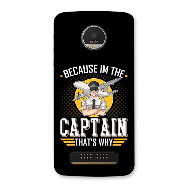 I M Captain Back Case for Moto Z Play