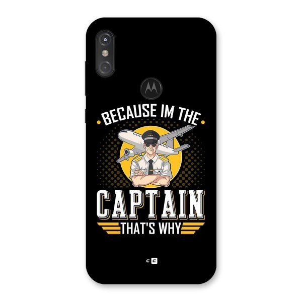 I M Captain Back Case for Motorola One Power