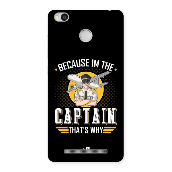 I M Captain Back Case for Redmi 3S Prime