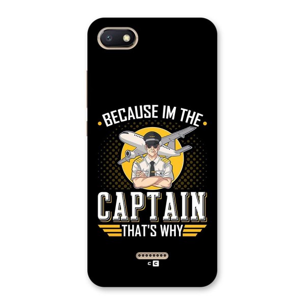 I M Captain Back Case for Redmi 6A