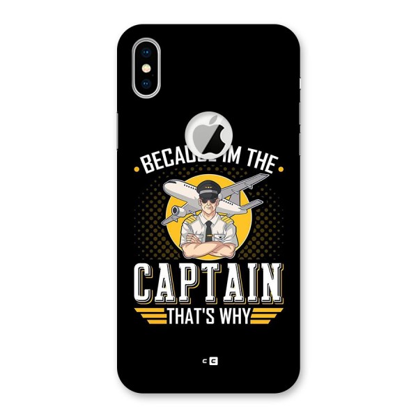 I M Captain Back Case for iPhone XS Logo Cut