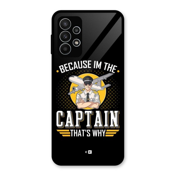 I M Captain Glass Back Case for Galaxy A23