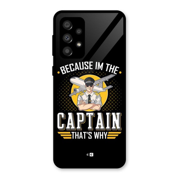 I M Captain Glass Back Case for Galaxy A32