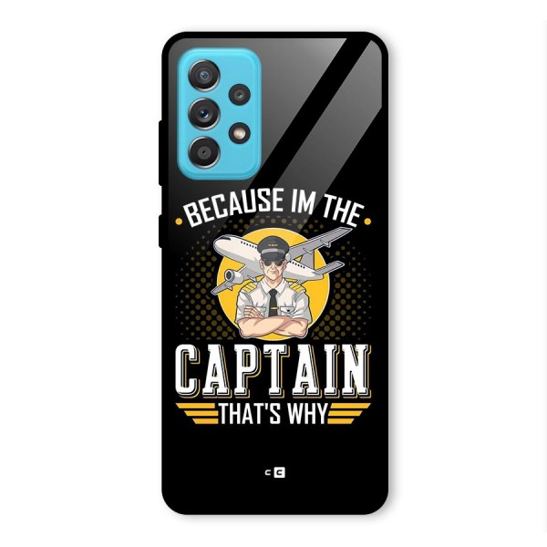 I M Captain Glass Back Case for Galaxy A52