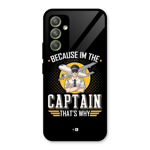 I M Captain Glass Back Case for Galaxy A54