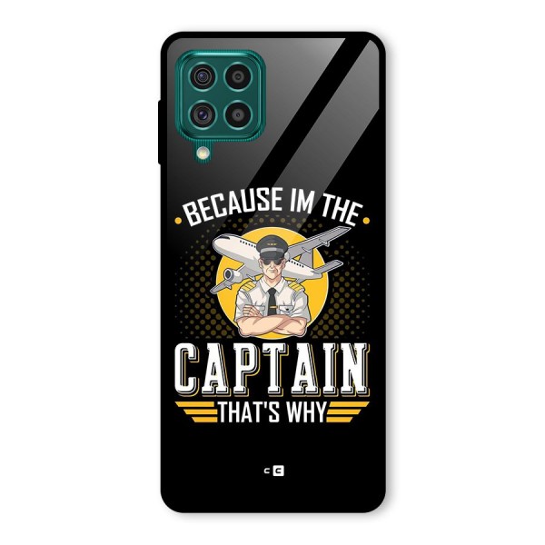 I M Captain Glass Back Case for Galaxy F62