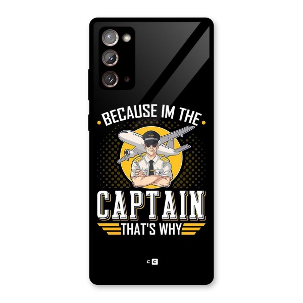 I M Captain Glass Back Case for Galaxy Note 20