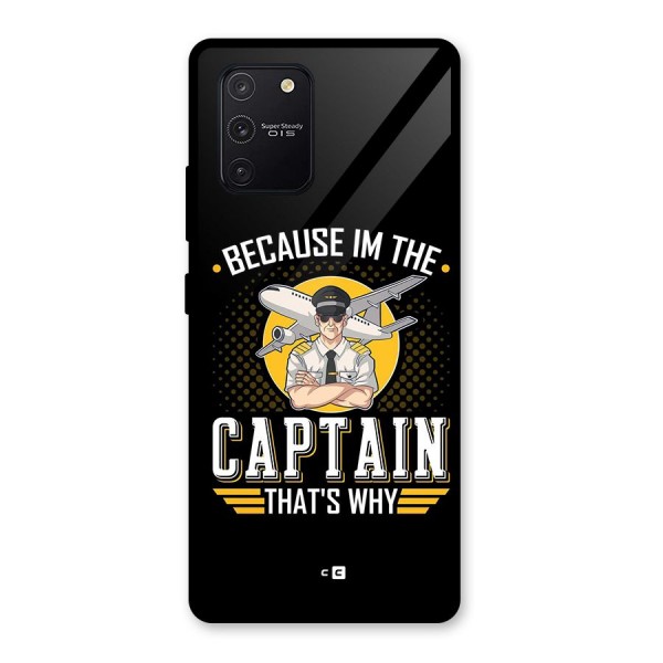 I M Captain Glass Back Case for Galaxy S10 Lite