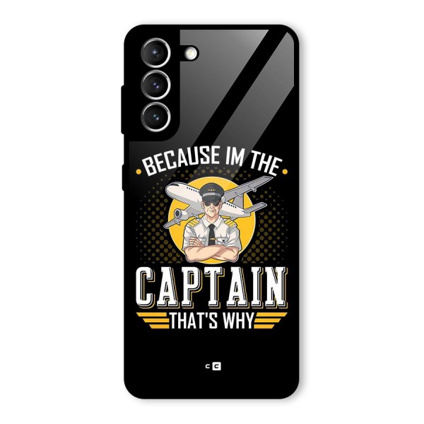 I M Captain Glass Back Case for Galaxy S21 5G