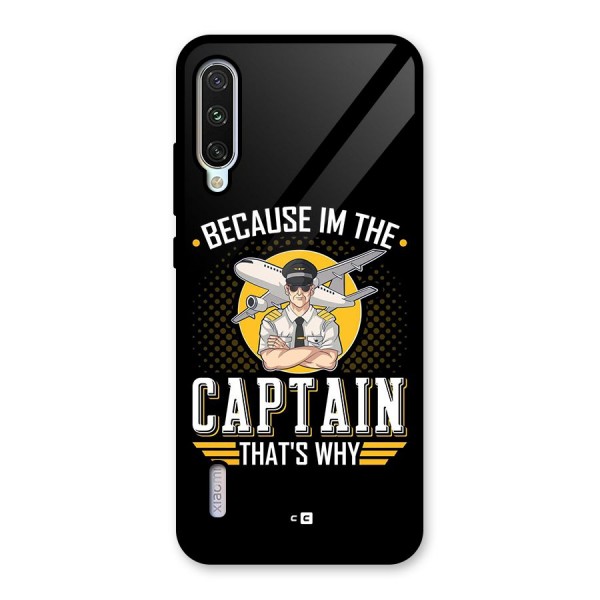 I M Captain Glass Back Case for Mi A3