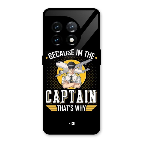 I M Captain Glass Back Case for OnePlus 11