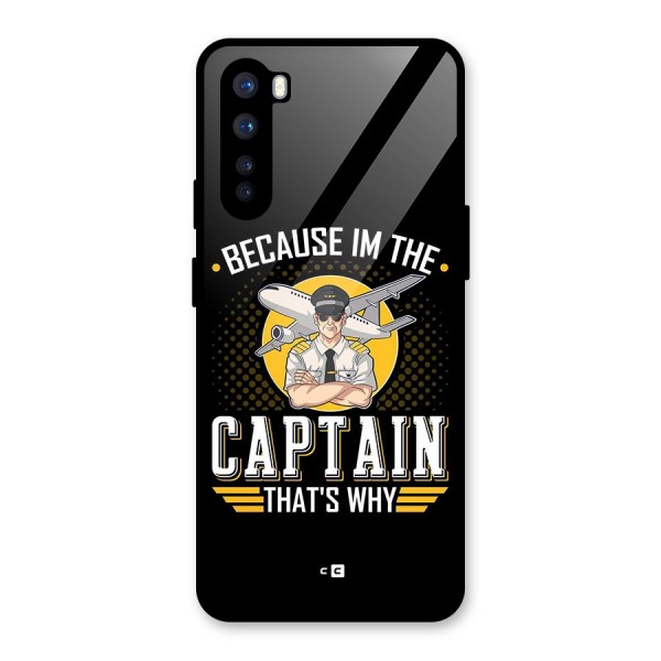 I M Captain Glass Back Case for OnePlus Nord