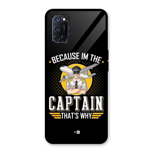 I M Captain Glass Back Case for Oppo A52