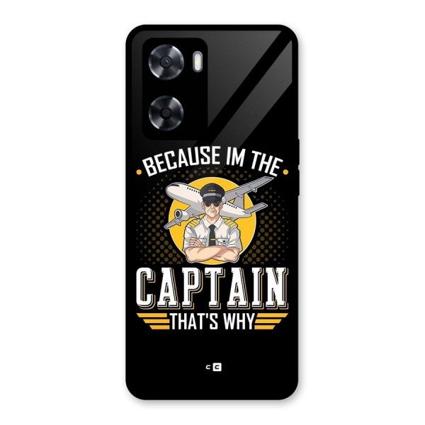 I M Captain Glass Back Case for Oppo A57 2022