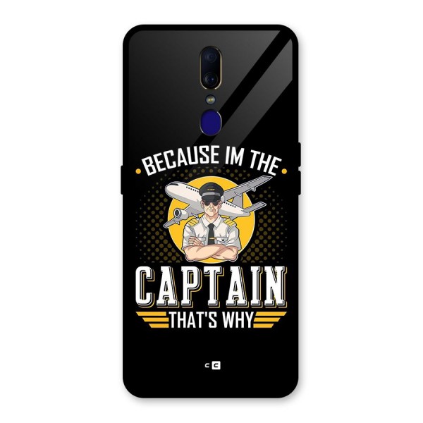 I M Captain Glass Back Case for Oppo F11