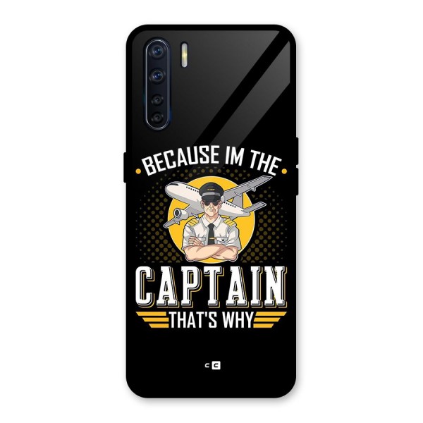 I M Captain Glass Back Case for Oppo F15