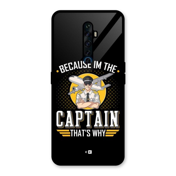 I M Captain Glass Back Case for Oppo Reno2 F