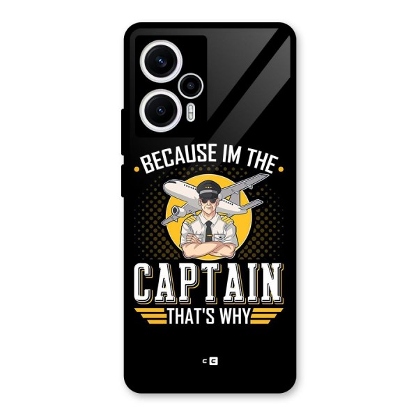 I M Captain Glass Back Case for Poco F5