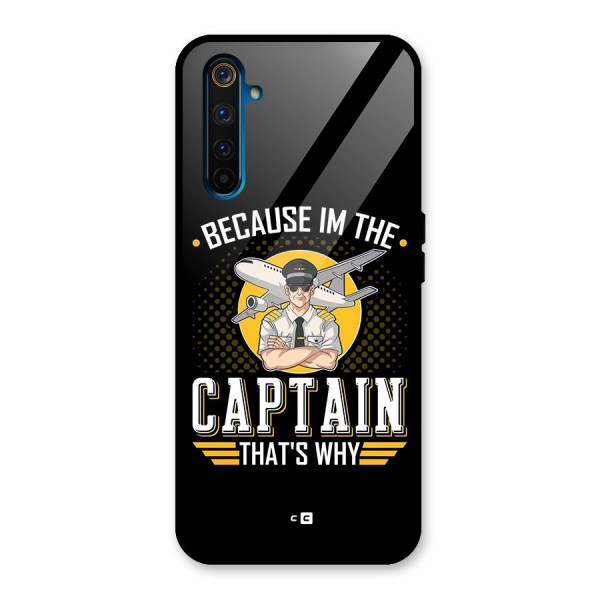 I M Captain Glass Back Case for Realme 6 Pro