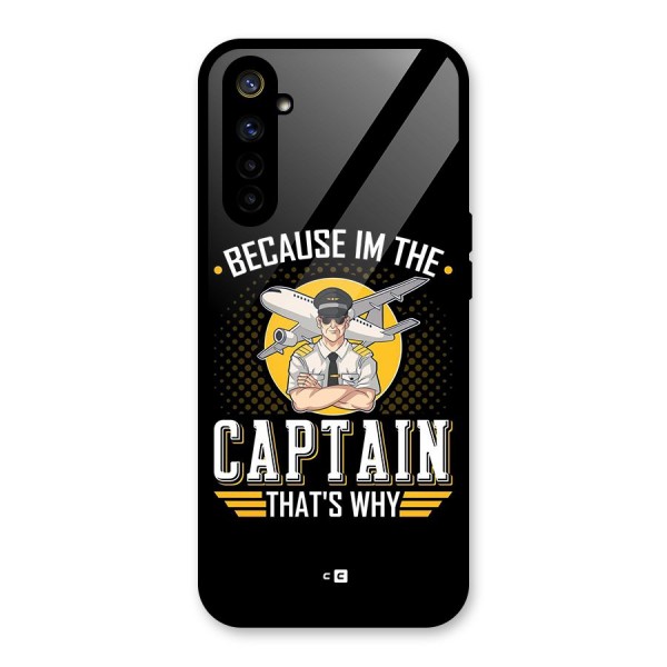 I M Captain Glass Back Case for Realme 6i