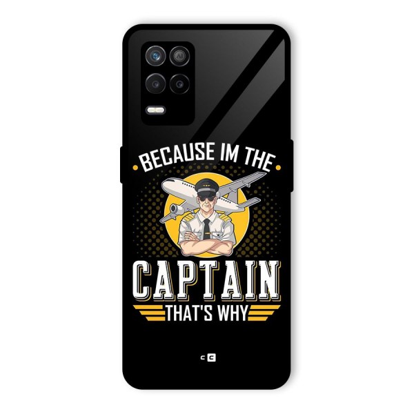 I M Captain Glass Back Case for Realme 8s 5G