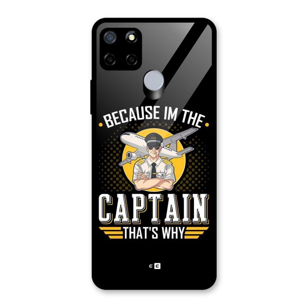 I M Captain Glass Back Case for Realme C15