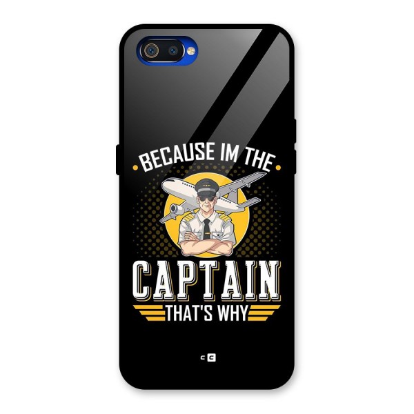 I M Captain Glass Back Case for Realme C2