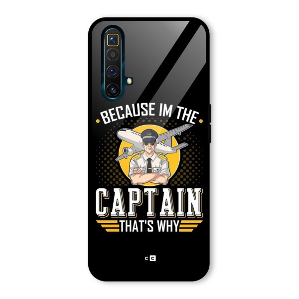 I M Captain Glass Back Case for Realme X3 SuperZoom