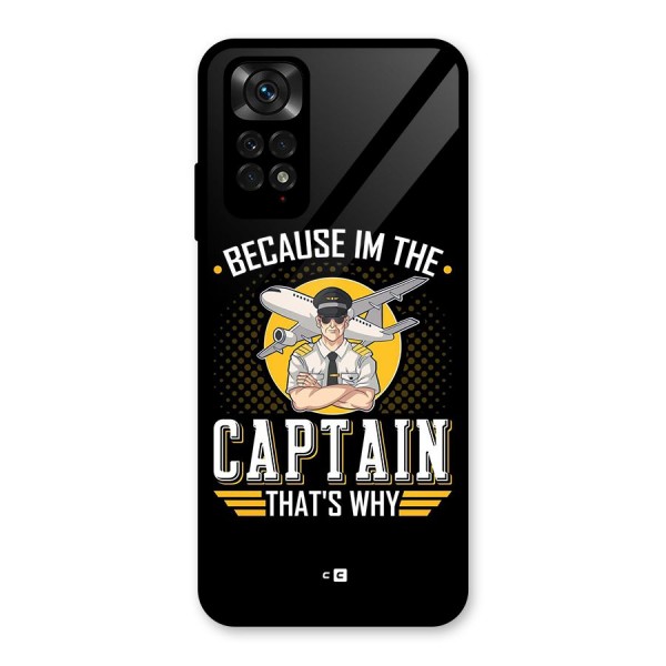 I M Captain Glass Back Case for Redmi Note 11S