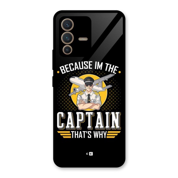 I M Captain Glass Back Case for Vivo V23 5G