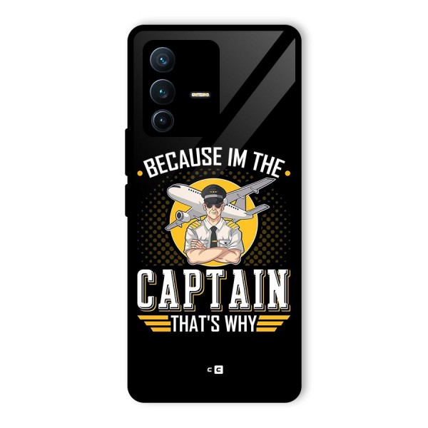 I M Captain Glass Back Case for Vivo V23 Pro