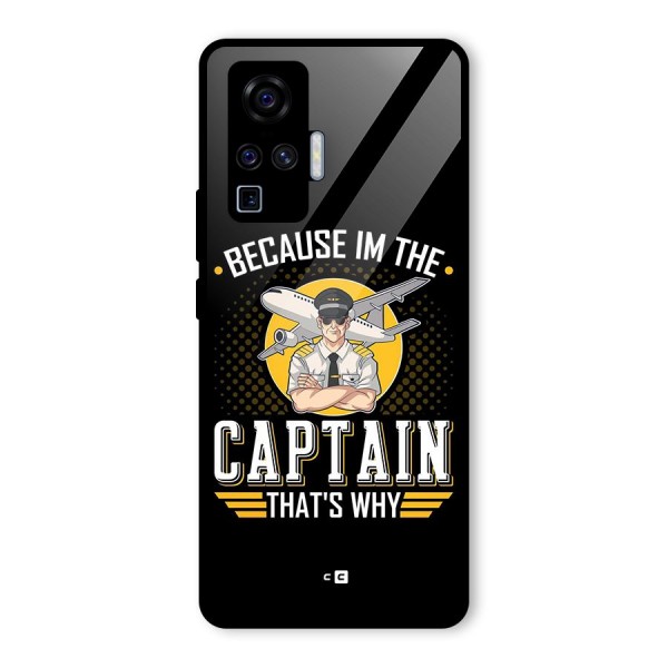 I M Captain Glass Back Case for Vivo X50 Pro