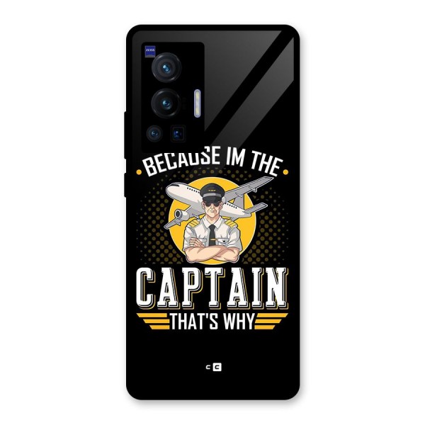 I M Captain Glass Back Case for Vivo X70 Pro