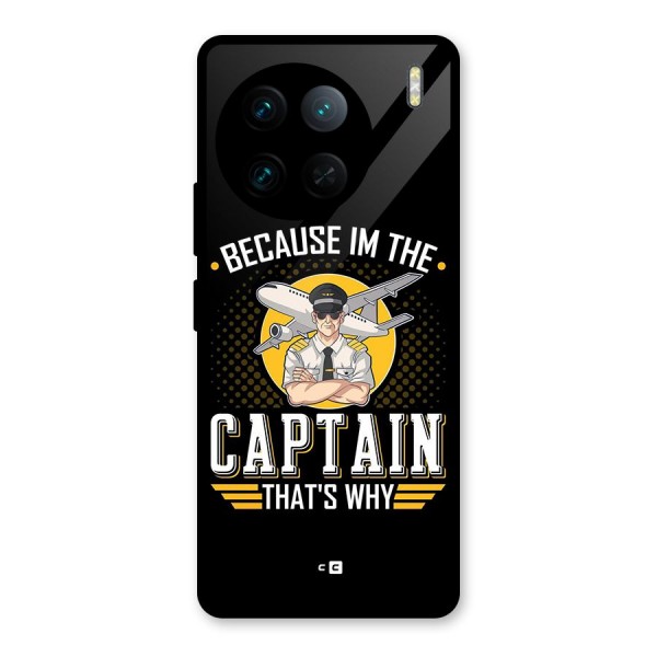 I M Captain Glass Back Case for Vivo X90 Pro