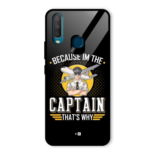 I M Captain Glass Back Case for Vivo Y15