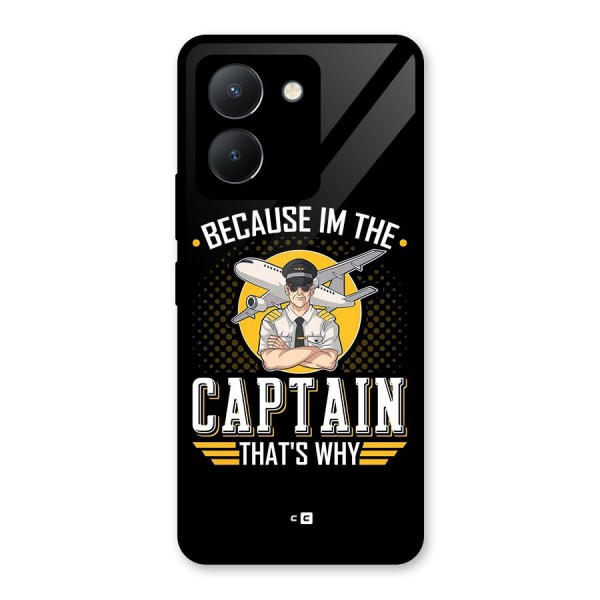 I M Captain Glass Back Case for Vivo Y36