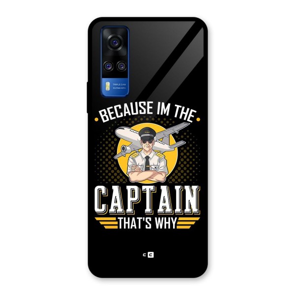 I M Captain Glass Back Case for Vivo Y51