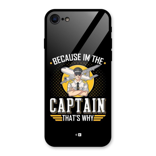 I M Captain Glass Back Case for iPhone SE 2020