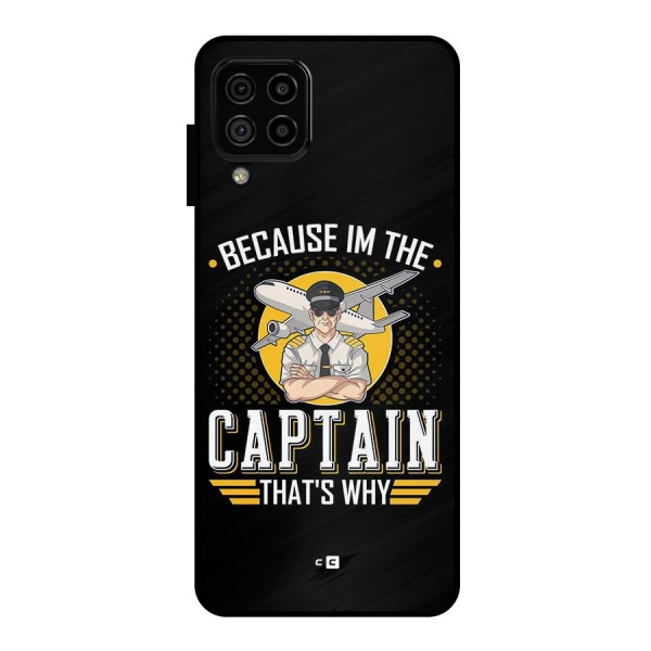 I M Captain Metal Back Case for Galaxy A22 4G