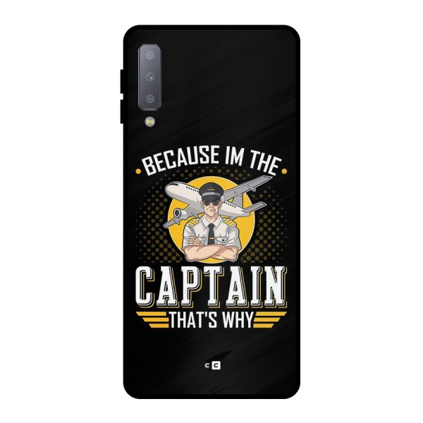 I M Captain Metal Back Case for Galaxy A7 (2018)