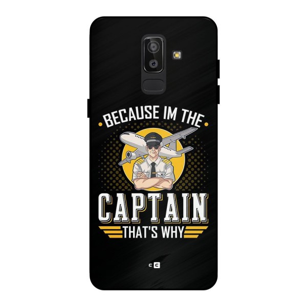 I M Captain Metal Back Case for Galaxy J8