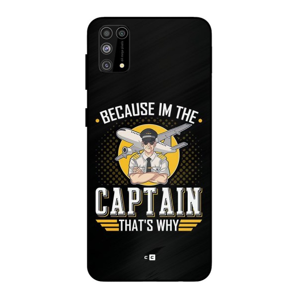 I M Captain Metal Back Case for Galaxy M31