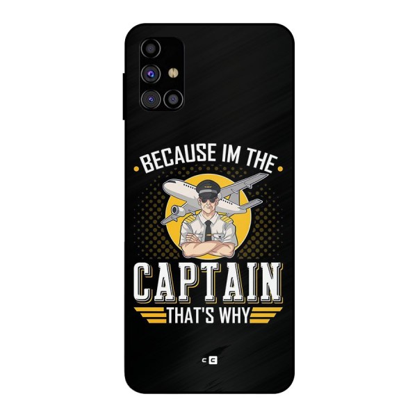 I M Captain Metal Back Case for Galaxy M31s